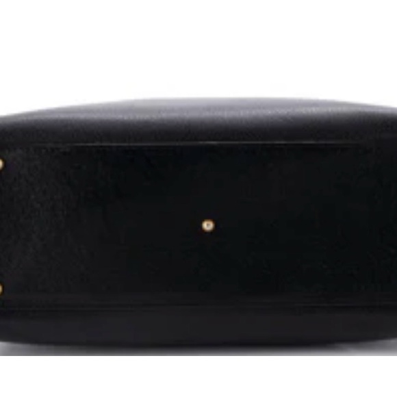 Gucci Diana- Black Leather Tote with Bamboo Top Handles with COA - Picture 4 of 6